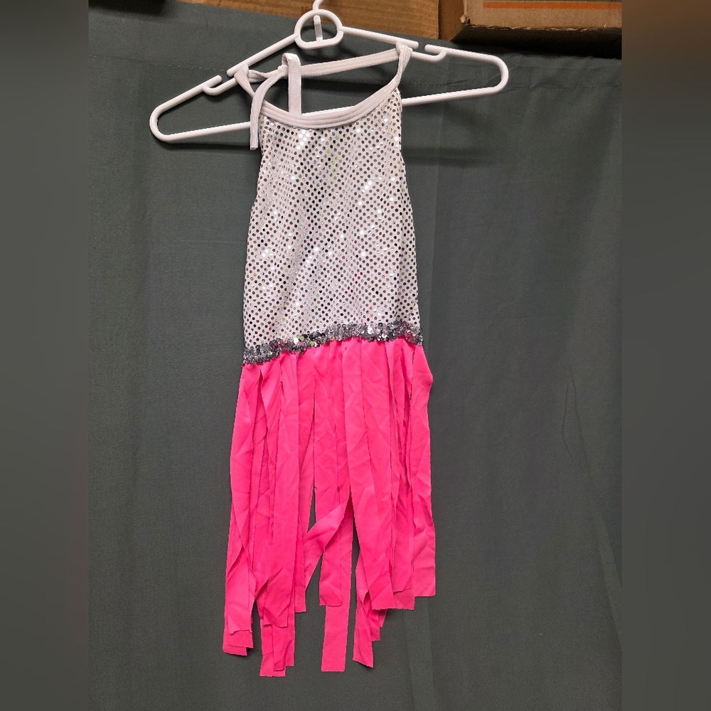 Sparkling Pink and Silver Kids Costume